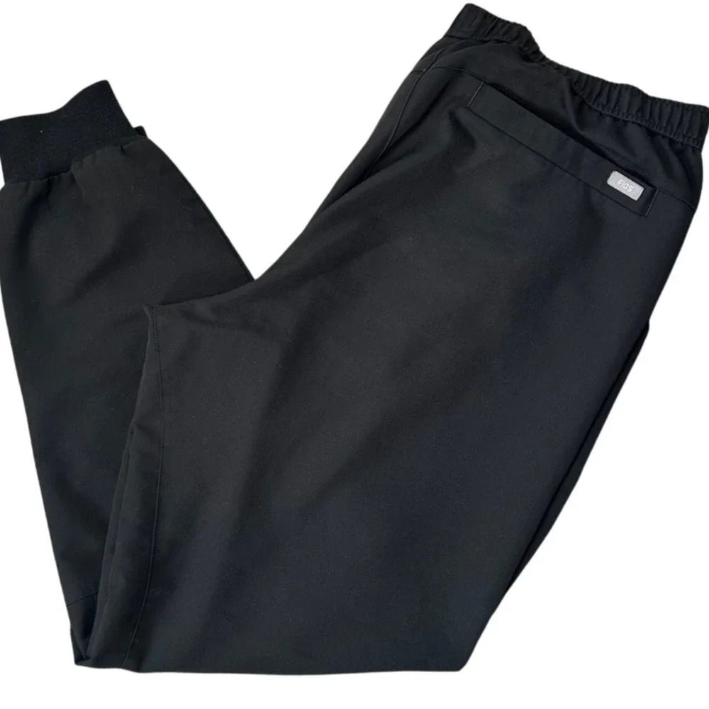 EUC Figs Tansen Black Scrub Joggers Men’s 5 Pocket Pants Size XXL